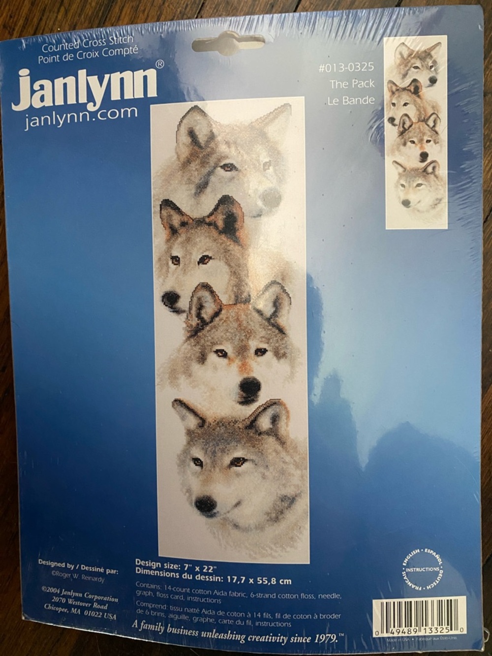 Sealed “The Pack” Wall Decor Cross Stitch Kit